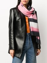 Thumbnail for your product : Emporio Armani Sheer Abstract Print Scarf