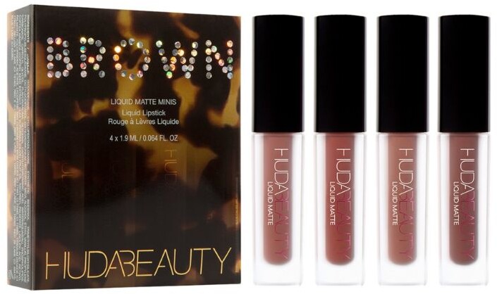 HUDA BEAUTY Brown Obsessions Mini Liquid Matte Lipstick Set - ShopStyle  Makeup