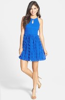Thumbnail for your product : a. drea Ruffle Skirt Fit & Flare Dress (Juniors)