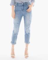 Thumbnail for your product : Chico's Girlfriend Destructed Crop Jeans
