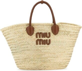 Miu Miu Matelassé Logo Plaque Mini Tote Bag - Wishupon