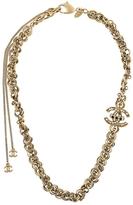 Occasion Chanel Vintage CC logo chain necklace