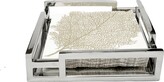 Thumbnail for your product : Classic Touch Square Mirror Napkin Holder with Layered Loop Design