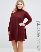 Thumbnail for your product : AX Paris Plus Swing Dress With High Neck