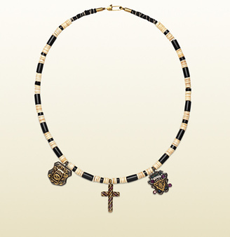 Gucci Beaded Necklace With Pendants
