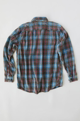 Urban Renewal Vintage Recycled Acid Wash Boyfriend Flannel Shirt