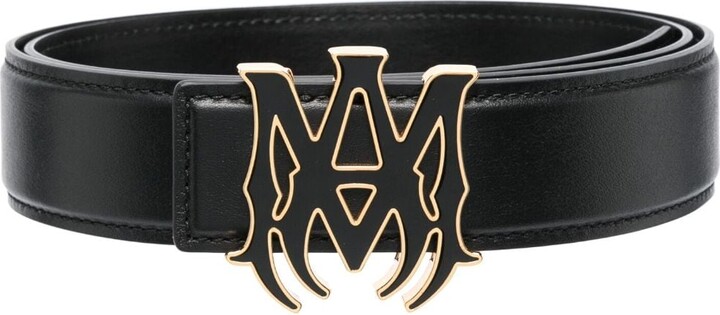 Amiri Logo leather belt - ShopStyle