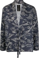Thumbnail for your product : MHI Graphic-Print Belted Kimono