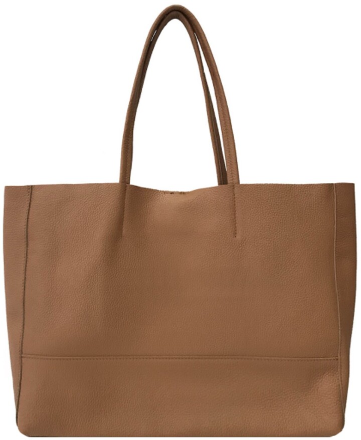soft leather brown handbag