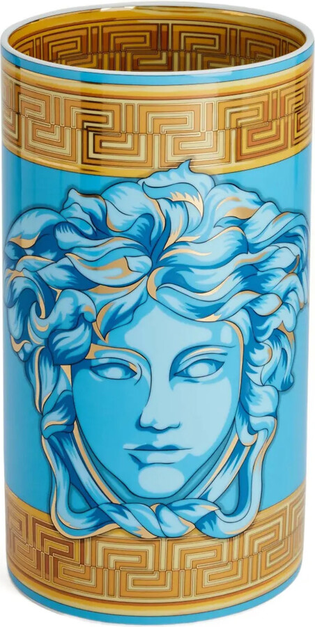 Versace Home Medusa Amplified coin vase (29.9cm x 16.6cm)