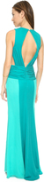 Thumbnail for your product : Haute Hippie Colorblock Chiffon Gown