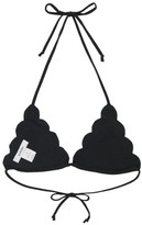 Thumbnail for your product : Marysia Swim Broadway Scallop-edged Triangle Bikini Top - Black