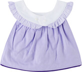 Thumbnail for your product : Anna Sui Baby Purple Ruffled Bib