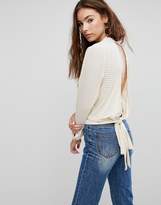 Thumbnail for your product : EVIDNT Drape Shirt with Open Back detail