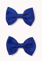 Thumbnail for your product : Forever 21 FOREVER 21+ Textured Bow Hair Clips