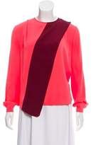 Thumbnail for your product : Tanya Taylor Silk Long Sleeve Top