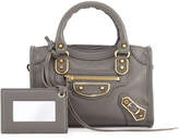 Thumbnail for your product : Balenciaga Classic Metallic Edge Nano City AJ Crossbody Bag, Dark Gray (Gris Acier)