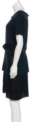 Lanvin Silk-Blend Knee-Length Dress