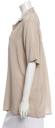 Lanvin Silk Short Sleeve Tunic