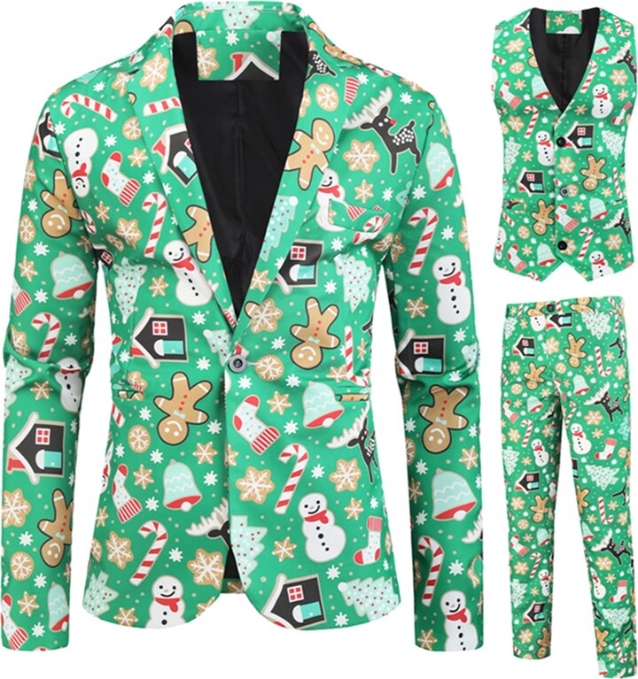 Whitzard Men's Christmas Suit Coat Outfits ShopStyle Sport Jackets