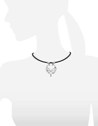 Orlando Orlandini Scintille - Diamond Drop 18K White Gold Net Necklace