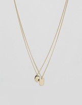Thumbnail for your product : Monki Dogtag Necklace