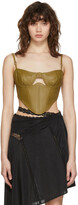 Thumbnail for your product : VAILLANT SSENSE Exclusive Khaki Leather Bustier