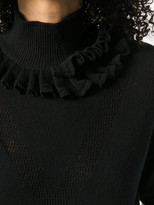Thumbnail for your product : Barrie Flying Lace cashmere turtleneck top
