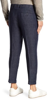 Vince Relaxed Cropped Linen Trousers