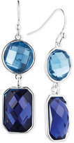 Thumbnail for your product : Nine West Silver-Tone Blue and Purple Stone Drop Earrings