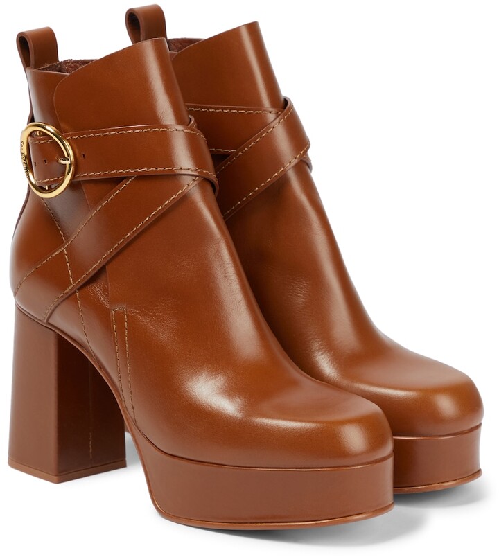 brown platform shoes