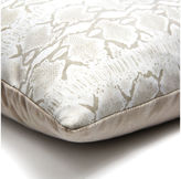 Thumbnail for your product : Le-Coterie Reptile 18x18 Suede Pillow, White/Gray