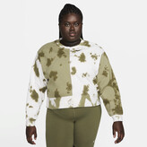 Thumbnail for your product : Nike Women's Sportswear Oversized Fleece Tie-Dye Crew Sweatshirt (Plus Size) in Grey
