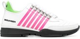 Thumbnail for your product : DSQUARED2 Wedge Heel Striped Sneakers