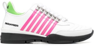 DSQUARED2 Wedge Heel Striped Sneakers