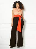 Thumbnail for your product : New York & Co. Eva Mendes Collection - Chalina Colorblock Jumpsuit - Plus