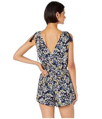 Cupcakes And Cashmere Meadow Floral Printed Romper
