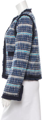 Tory Burch Tweed Fringe Jacket