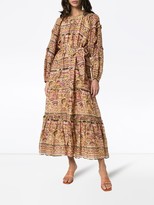 Thumbnail for your product : CHUFY Nina printed-silk maxi dress