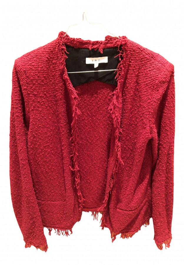 iro red tweed jacket