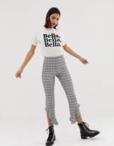 Thumbnail for your product : ASOS Design Tailored Soft Fluted Slim Pant in Check