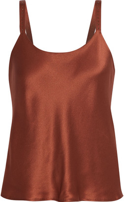 copper satin top