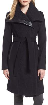 Vince Camuto Textured Double Breasted Coat