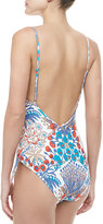 Thumbnail for your product : Marc by Marc Jacobs Maddy Deep-V Floral-Print Maillot