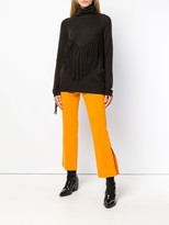 Thumbnail for your product : P.A.R.O.S.H. Fringed Turtle Neck Sweater