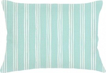 Anaya OceanDriftAquaStripeLinenPillow14x20DownAlternative