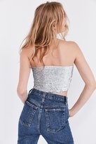 Thumbnail for your product : Light Before Dark Metallic Sequin Tube Top