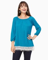 Thumbnail for your product : Charming charlie Casual Crochet Hem Top