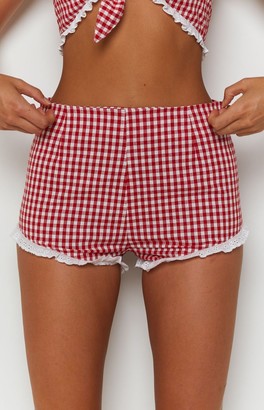 Bb Exclusive What A Girl Wants Shorts Red Check