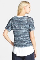 Thumbnail for your product : Eileen Fisher Short Sleeve V-Neck Sweater (Petite)